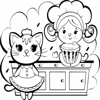 Cat In The Kitchen